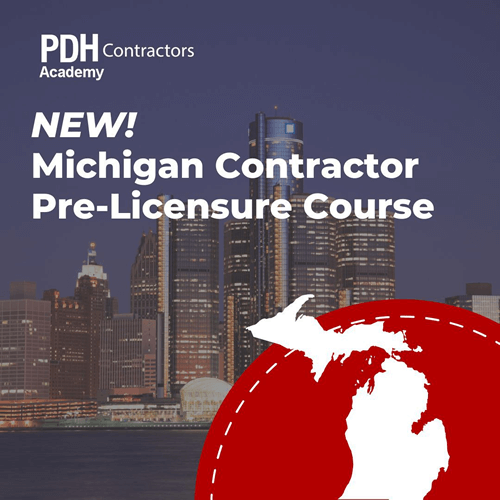 PDH Contractors - Michigan Contractor Pre-Licensure Course
